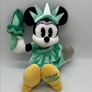 Disney Minnie Mouse Liberty Plush in Green and Yellow
